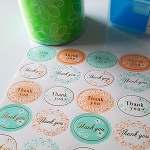 48 pcs Thank You Stickers 1.25"x1" in